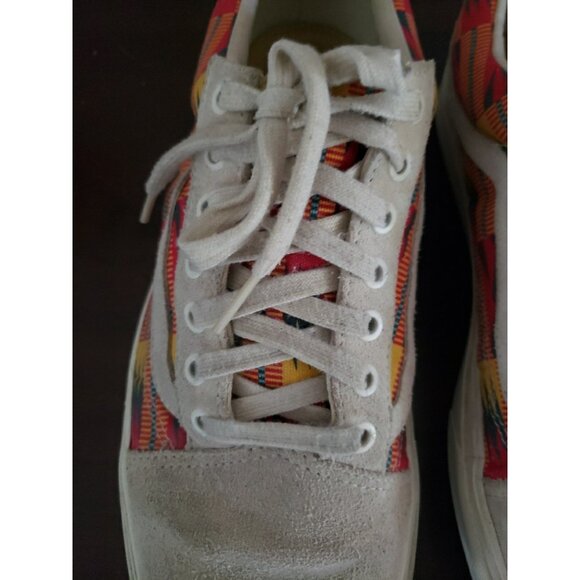 Vans Union X Old Skool 'Kente Cloth' Mens 10.5 Africa Skater Suede Low Top - Picture 10 of 13